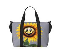 Poezjzw Sac de voyage tournesol souriant sac de transport week-end pour femme sac d'hôpital pour travail et livraison de nuit sac à bagages noir taille unique noir taille unique, Noir , Taille unique