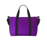 Poezjzw Sac de voyage violet foncé couleur unie sac de transport week-end sac de transport pour femme sac d'hôpital pour travail et livraison de nuit sac à bagages noir taille unique noir One, Noir ,