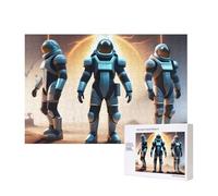 Poezjzw Space Suit And Boots Puzzle classique pour adulte 300 pièces Puzzle en bois Décoration d'intérieur moderne Jeu intellectuel 40 x 28 cm