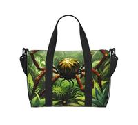 Poezjzw Spiders In The Woods - Sac de voyage pour femme - Sac de transport pour femme - Sac d'hôpital pour le travail et la livraison - Sac de nuit - Noir - Taille unique - Noir - Taille unique, Noir