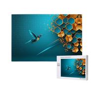Poezjzw Sprinting Bluebird Puzzle classique adulte 1000 pièces en bois moderne décoration d'intérieur jeu intellectuel 75 x 50 cm