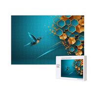 Poezjzw Sprinting Bluebird Puzzle Classique Adulte 300 Pièces Puzzle en Bois Moderne Décor Intérieur Jeu intellectuel 40 x 28 cm