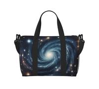 Poezjzw Starry Night Sac de voyage tourbillon pour femme Sac fourre-tout pour femme Sac d'hôpital pour le travail et la livraison Noir Taille unique, Noir/blanc, One Size