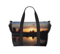 Poezjzw Sunset Sac de voyage week-end pour femme - Sac d'hôpital pour travail et livraison de nuit - Noir - Taille unique - Noir - Taille unique, Noir , Taille unique