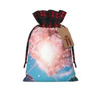 POEZJZW Sunshine Under The Trees Sac cadeau avec cordon de serrage, parfait pour Noël, anniversaires, fêtes, etc
