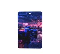 Poezjzw Supercar In Future Sunset Lot de 6 désodorisants rectangulaires à suspendre pour chambre à coucher, salle de bain