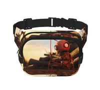 Poezjzw Surprised Ants Sac banane de voyage adapté pour la course à pied, le cyclisme et les aventures en plein air, ranger des téléphones portables et des cartes de crédit, noir, One Size