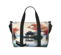 Poezjzw The Four Seasons Of Travel Duffle Bag Weekender Carry On Tote Bags for Women Hospital Bags for Laboratoire and Delivery Overnight Bagage, Noir, Taille Unique, Noir , Taille unique