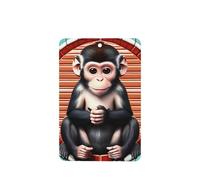 Poezjzw The Silent Monkey Lot de 4 désodorisants rectangulaires à suspendre pour chambre à coucher, salle de bain