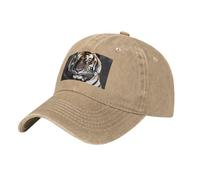 POEZJZW Tiger at Rest Casquette de baseball réglable pour homme et femme Chapeau de cowboy unisexe Noir