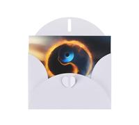 POEZJZW Water And Fire Lot de 10 cartes de Noël en papier nacré Tai Chi avec enveloppes blanches, cartes de remerciement, mariage, Saint-Valentin