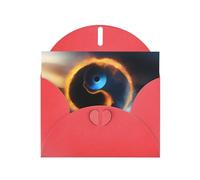 POEZJZW Water And Fire Lot de 10 cartes de Noël en papier perlé Tai Chi avec enveloppes rouges, cartes de remerciement, mariage, Saint-Valentin