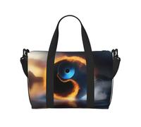 Poezjzw Water and Fire Tai Chi Sac de voyage week-end pour femme Sac d'hôpital pour travail et livraison de nuit Noir Taille unique Noir Taille unique, Noir , Taille unique