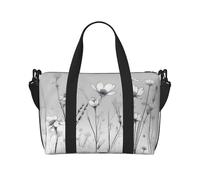 Poezjzw Weeds Sac de voyage, sac de transport week-end, sac de transport pour femme, sac d'hôpital pour travail et livraison de nuit, sac à bagages, noir, taille unique, Noir , Taille unique