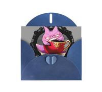 POEZJZW Wicked Fantasy Lot de 10 cartes de Noël en papier nacré avec enveloppes bleues, cartes de remerciement, mariage, Saint-Valentin
