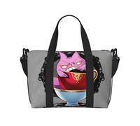 Poezjzw Wicked Fantasy Sac de voyage en forme de tasse de thé Sac fourre-tout pour femme Sac d'hôpital pour le travail et la livraison Noir Taille unique, Noir/blanc, One Size