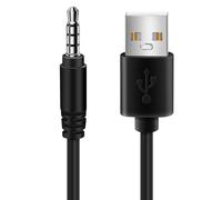 pofaa 3.5mm Audio AUX Jack USB 2.0 Male Chargeur Cable Adaptateur Cordon pour Voiture MP3