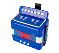 POFET 10 Boutons accordéon Bouton accordéon avec Sangle Instrument de Musique Cadeau scène Performance étudiants débutants pratiquant des Instruments de Musique
