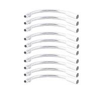 POFET 10 pcs/Ensemble vélo V câble de Frein Nouilles Freins Tuyau Tuyau Guide argenté 110 degrés