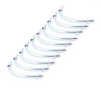 POFET 10 pcs/Ensemble vélo V câble de Frein Nouilles Freins Tuyau Tuyau Guide argenté 90 degrés