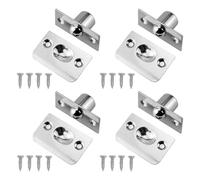 POFET 4 Pièces Loqueteau à Bille,Acier Inoxydable Fermoir Loquet Bille pour Porte Loquet Bille Réglable Roller Ball Meubles Loquet de Porte avec Vis pour Portes intérieures