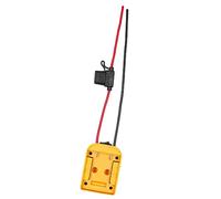 POFET Adaptateur de Batterie Adaptateur de Roues d'alimentation pour Dewalt 18-20V connecteur d'alimentation de Quai de Batterie avec fusible de commutateur pour Jouets de Voiture RC