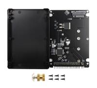 POFET Adaptateur M.2 convertisseur NGFF SATA vers IDE 2.5 avec boîtier de Disque Dur adapté aux Accessoires informatiques