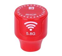 POFET Antenne RHCP à Gain élevé 5,8 GHz 3 dBi, Accessoire de Drone directionnel FPV avec Faible Perte d'alimentation, Signal Fort pour Une Transmission Stable (Rouge)