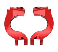 POFET Bloc de fusées d'essieu en Aluminium, Blocs de roulettes pour moyeux C, moyeux arrière, pièces de Mise à Niveau compatibles avec 1/10 Arrma, Remplacement de AR330469 AR330442 (Rouge)