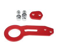POFET Crochet de remorquage, Ensemble de Crochets de remorquage, Crochet de remorquage arrière Universel en Alliage d'aluminium, Crochet de remorquage arrière (Rouge)