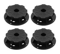 POFET Ensemble de 4 socles de Support de terrasse réglables en Hauteur éliminant la différence de Pente, stabilité fiable, Couche de Sol sans Couture avec Ensemble de socles de Support de terrasse