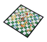 POFET Ensemble de Jeu de société Pliable magnétique Serpents et échelles, Jeu Amusant en Famille