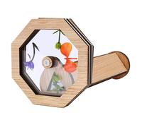 POFET Kit de Kaléidoscope DIY, Kaléidoscope en Bois, Jouets éducatifs Faits à la Main, Ensemble de Fabrication de Kaléidoscope Rotatif Magique Classique pour l'anniversaire des Amoureux (Octogone)