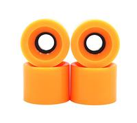 POFET Longboard Lot de 4 roues de rechange pour skateboard Cruiser Pennyboard Waveboard Snakeboard 78A Orange 60 x 45 mm