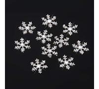 POFET Lot de 10 boutons flocon de neige en cristal de 14 mm pour scrapbooking, loisirs créatifs, décoration de cheveux