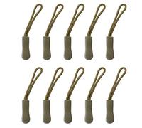 POFET Lot de 10 étiquettes à fermeture Éclair Vert