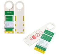 POFET Lot de 10 étiquettes d'échafaudage et étiquettes, étiquettes d'inspection de sécurité Ne pas utiliser les étiquettes d'échafaudage