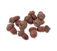 POFET Lot de 10 mini glands naturels de décoration de table en vrac - Fleurs séchées en vrac - Pour décoration de Noël ou travaux manuels