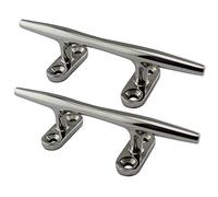 POFET Lot de 2 Crampons Creux en Acier Inoxydable 316,Taquet Bateau, aquet D'amarrage, Accessoires D'amarrage de Bateau de Taquet de Corde de Mât de Drapeau pour Bateau de Plaisance