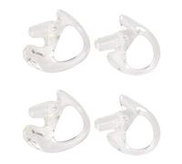 POFET Lot de 2 paires de coussinets de rechange en silicone Blanc moyen pour radio bidirectionnelle