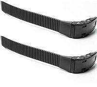 POFET Lot de 2 sangles de rechange pour chaussures de patinage à roues alignées avec boucle, vis, écrous, pièce d'accessoire, universelle, facile à installer (1#)