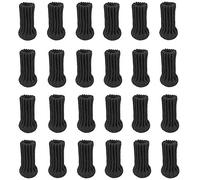 POFET Lot de 24 Paires Chaussette Chaise pour Pieds de Chaise, Pieds de Meubles, Patins Antidérapants pour Convient aux Pieds de Chaise de 1 "à 2" de Diamètre, Noir