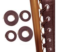Pofet - Lot de 4 cordons élastiques universels de rechange pour chaise longue sans gravité, chaises longues de jardin, fauteuils et chaises à tendeurs élastiques, couleur: marron