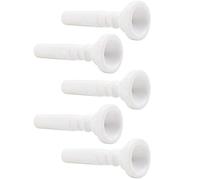 POFET Lot de 5 embouchures pour trompettes en plastique ABS Blanc
