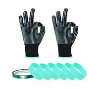 POFET Lot de 9 Bandes en Silicone pour gobelet à Sublimation Blancs de Sublimation élastiques Gobelets Kit de Bandes en Silicone avec Ruban résistant à la Chaleur et Gants