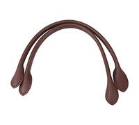 POFET Paire de poignées de sac à main en cuir véritable Sangle de rechange pour accessoires à main DIY Café 60 cm