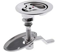 POFET Poignée de levage pour bateau en acier inoxydable 316 avec plaque arrière Argenté 52 mm