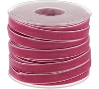 POFET Rouleau de ruban en velours pour travaux manuels et décoration Violet clair 18 m x 10 mm
