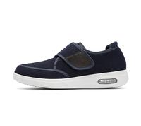 POFH Chausson Homme IntéRieur ExtéRieur Chaussures Orthopédiques De Marche Personnes âGéEs Gonflés Arthrite Oedème Swollen Pantoufle Pieds EnfléS AprèS Une Blessure OedèMe(Blue,45 EU)