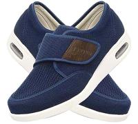 POFH Chaussures Orthopédiques Homme Chaussures De Marche Personnes âGéEs Gonflés Arthrite Oedème Swollen Pantoufle Pieds EnfléS AprèS Une Blessure Chaussures OedèMe (Color : Blue, Size : 45 EU)